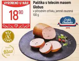 Globus Paštika s telecím masem Globus nabídka