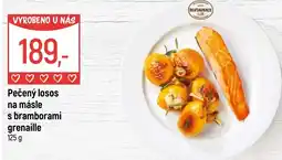 Globus Pečený losos na másle s bramborami grenaille nabídka