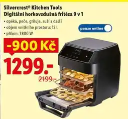 Lidl Silvercrest Kitchen Tools Digitální horkovzdušná fritéza 9 v 1 nabídka