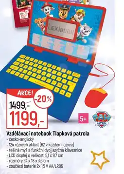 Globus Vzdělávací notebook Tlapková patrola nabídka