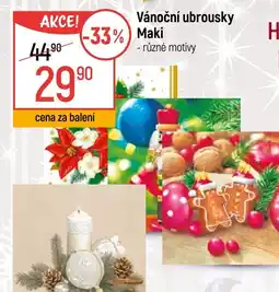 Globus Vánoční ubrousky Maki nabídka