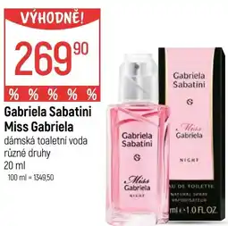 Globus Gabriela Sabatini Miss Gabriela dámská toaletní voda nabídka
