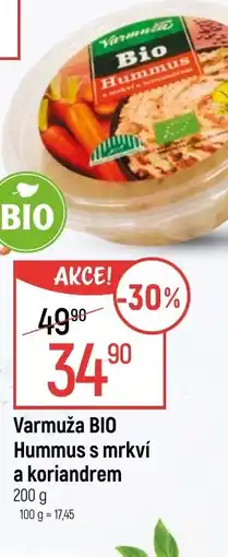 Globus Varmuža BIO Hummus s mrkví a koriandrem nabídka