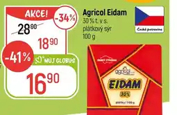 Globus Agricol Eidam 30% t. vs. plátkový sýr nabídka