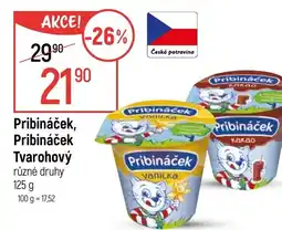 Globus Pribináček, Pribináček Tvarohový nabídka
