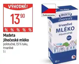 Globus Madeta Jihočeské mléko nabídka