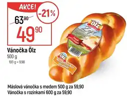 Globus Vánočka Ölz nabídka