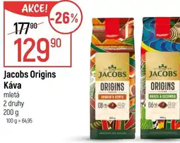 Globus Jacobs Origins Káva mletá nabídka