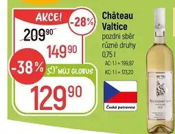 Globus Château Valtice pozdní sběr nabídka