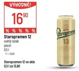 Globus Staropramen 12 světlý ležák nabídka
