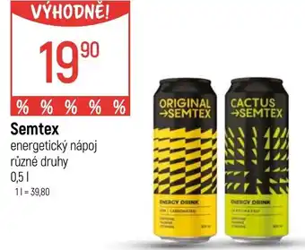 Globus Semtex energetický nápoj nabídka