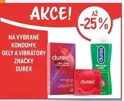 Globus Na vybrané kondomy, gely a vibrátory značky durex nabídka