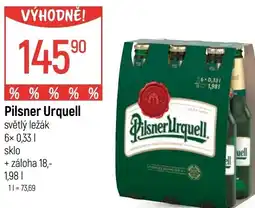 Globus Pilsner Urquell světlý ležák nabídka