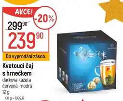 Globus Kvetoucí čaj s hrnečkem dárková kazeta červená, modrá nabídka