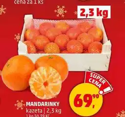 Penny Market MANDARINKY kazeta, 2,3 kg nabídka