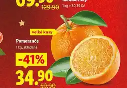Lidl Pomeranče nabídka