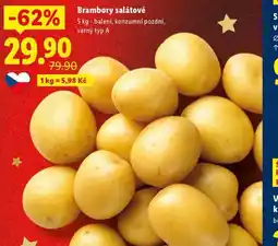 Lidl Brambory salátové nabídka