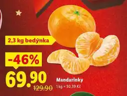 Lidl Mandarinky nabídka