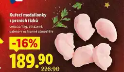 Lidl Kuřecí medailonky z prsních řízků nabídka