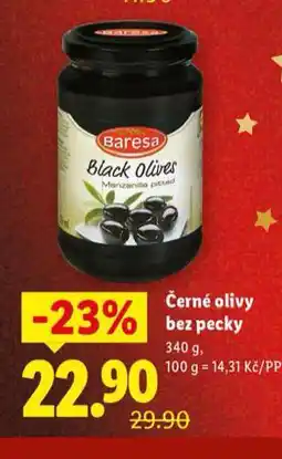 Lidl Černé olivy bez pecky nabídka