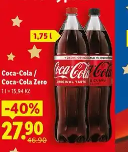 Lidl Coca cola, coca cola zero nabídka
