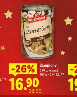 Lidl Žampiony nabídka