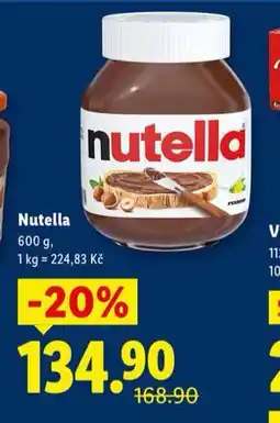 Lidl Nutella nabídka