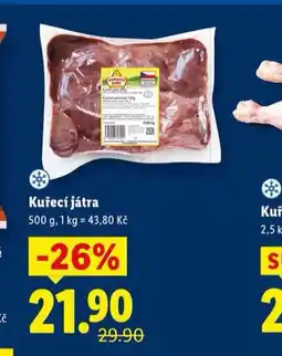 Lidl Kuřecí játra nabídka