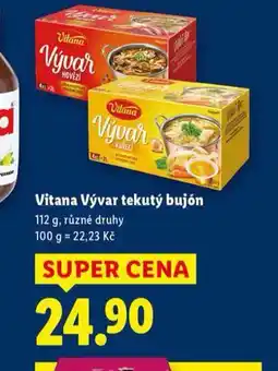 Lidl Vitana vývar tekutý bujón nabídka
