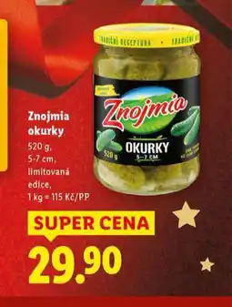 Lidl Znojmia okurky nabídka