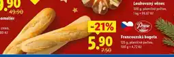 Lidl Francouzská bageta nabídka