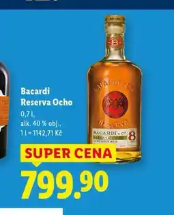 Lidl Bacardi reserva ocho nabídka