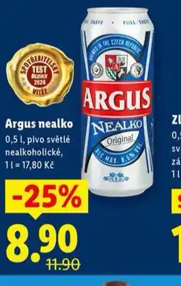 Lidl Argus nealko nabídka