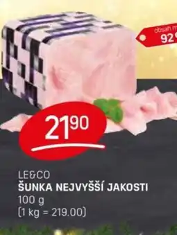 Flop LE&CO Šunka nejvyšší jakosti nabídka
