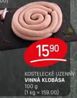 Flop Kostelecké uzenny vinná klobása nabídka