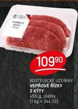 Flop Kostelecké uzeniny Vepřové řízky z kýty nabídka