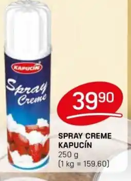 Flop Spray creme Kapucín nabídka