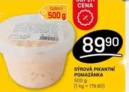 Flop Sýrová pikantní pomazánka nabídka