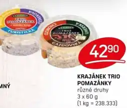 Flop Krajánek Trio pomazánky nabídka