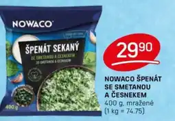 Flop NOWACO Špenát se smetanou a česnekem nabídka