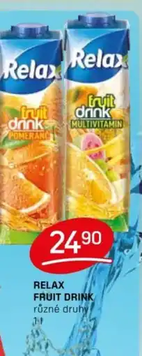 Flop Relax fruit drink nabídka