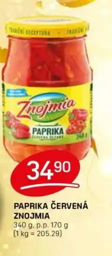 Flop Paprika červená Znojmia nabídka