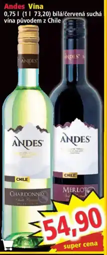 Norma Andes Vína nabídka