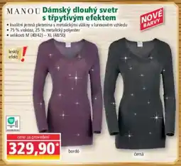 Norma Dámský dlouhý svetr s třpytivým efektem nabídka