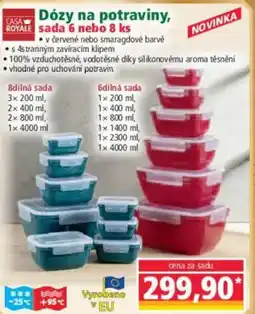 Norma Dózy na potraviny, nabídka