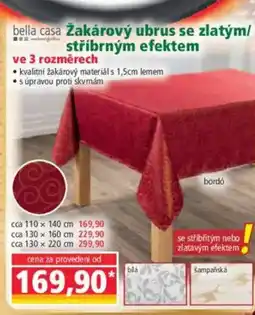 Norma Žakárový ubrus se zlatým/ stříbrným efektem nabídka