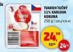 Penny Market TVAROH TUČNÝ 11% KARLOVA KORUNA, 250 g nabídka