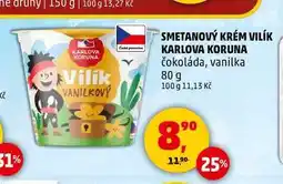 Penny Market SMETANOVÝ KRÉM VILÍK KARLOVA KORUNA, 80 g nabídka