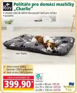 Norma Polštáře pro domácí mazlíčky Charlie nabídka