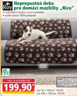 Norma Nepropustná deka Roy pro domácí mazlíčky,,Rico nabídka